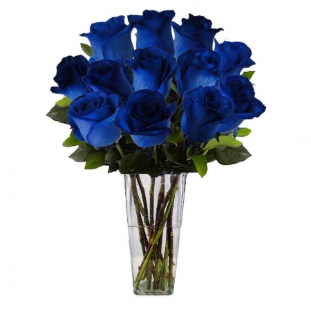 Out of the Blue - 12 Stems Vase